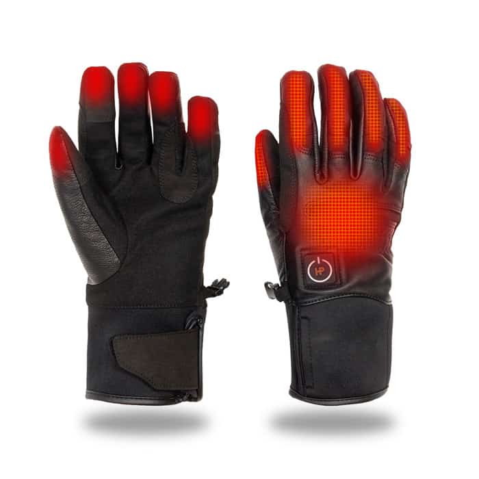 Badkamer Concreet Horizontaal Verwarmde dames handschoenen HeatPerformance® NATURE black